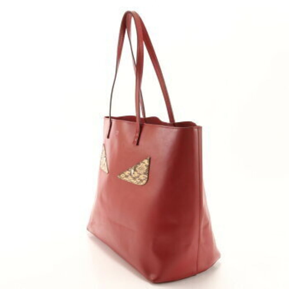 Fendi Bag Bugs Monster Eye Python leather tote sh… - image 3